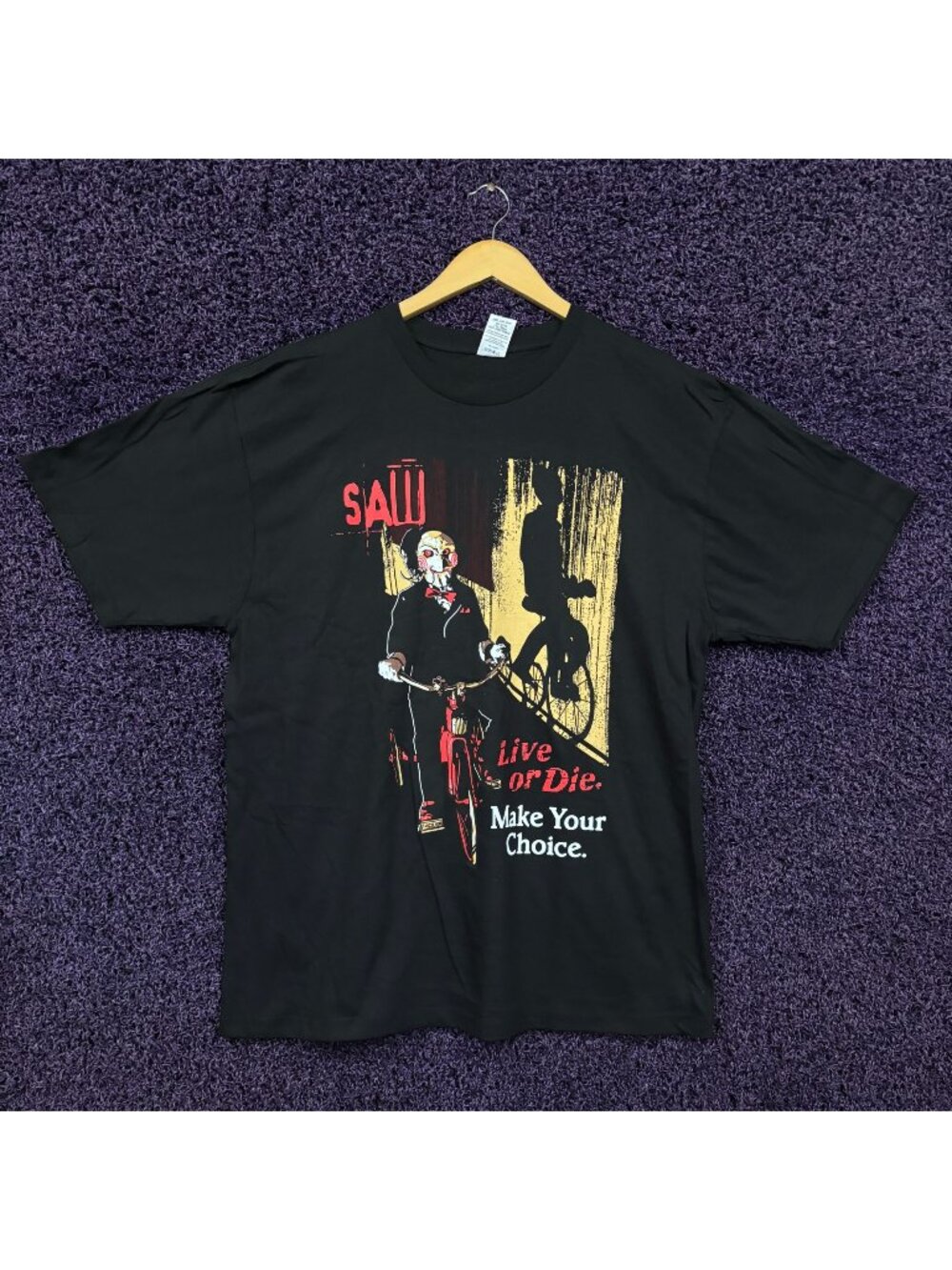 Saw Live or Die Make Your Choice T-Shirt Size Extra Large